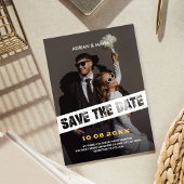 Moderne Foto-Hochzeit Save The Date