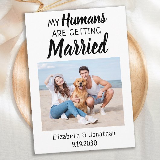 Moderne Foto-Hochzeit Save The Date