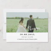 Moderne Foto-Hochzeit Save The Date (Vorderseite)