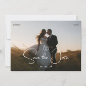 Moderne Foto-Hochzeit Save The Date (Vorderseite)