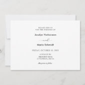 Moderne Foto-Hochzeit Save The Date (Rückseite)
