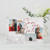 Moderne Foto Hochzeit sparen das Datum (Stehend Vorderseite)