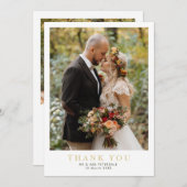 Moderne Foto Hochzeit weiß Grenze danke (Vorne/Hinten)