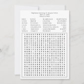 Moderne Foto Hochzeit Word Suche Save the Date - W Einladung (Vorderseite)