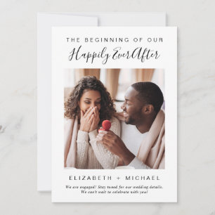 Moderne Foto-Hochzeitsankündigung Ankündigung