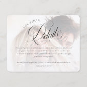 Moderne Foto-Hochzeitskarte Begleitkarte (Vorderseite)