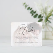 Moderne Foto-Hochzeitskarte Begleitkarte (Stehend Vorderseite)