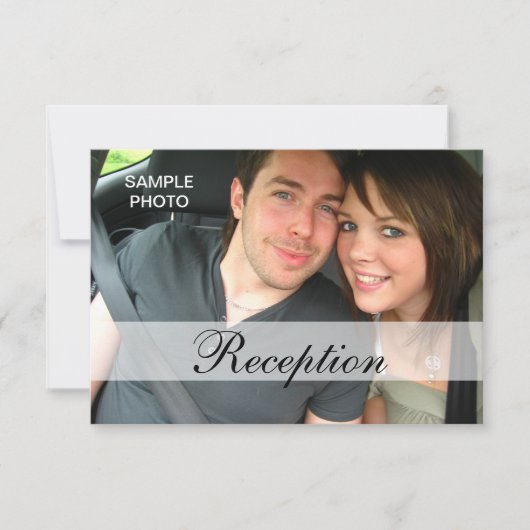 Moderne Foto Hochzeitskarten Einladung (Vorderseite)