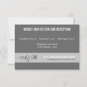 Moderne Foto Hochzeitskarten Einladung (Rückseite)