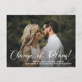 Moderne Foto Hochzeitsplanung Postkarte