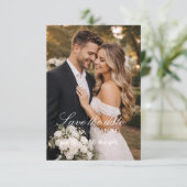 "Moderne Foto-Hochzeitsspeicher-Flat-Save-The-Date Save The Date (Stehend Vorderseite)