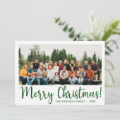 Moderne Foto Holiday Card Feiertagskarte (Stehend Vorderseite)