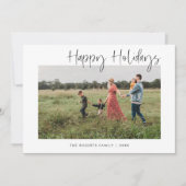 Moderne Foto Holiday Card | Weihnachtskarte Einladung (Vorderseite)