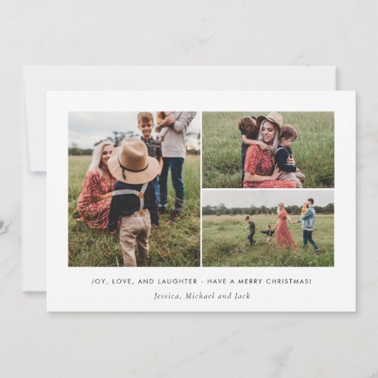 Moderne Foto Holiday Card | Weihnachtskarte Einladung (Rückseite)