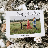 Moderne Foto Holiday Card | Weihnachtskarte Einladung