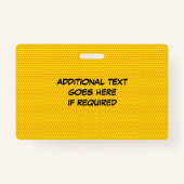 Moderne Foto ID Sprechblase ID Ausweis (Rückseite)