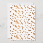 Moderne FOTO Imitate Metal Gold Foil Typografie Save The Date (Rückseite)