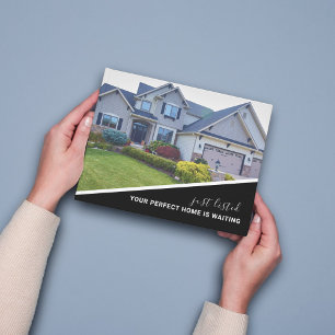 Moderne Foto-Immobilienmarketing-Postkarte Postkarte
