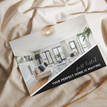 Moderne Foto-Immobilienmarketing-Postkarte