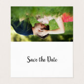 Moderne Foto Kalender Save the Date Karte (Außenseite Aufgefaltet)