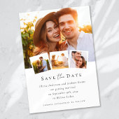 Moderne Foto-Kalligrafie-Hochzeit Save The Date