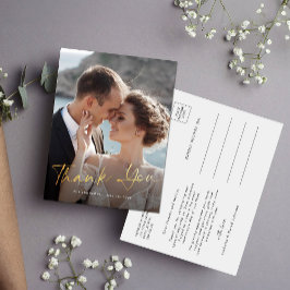 Moderne Foto Kalligraphie Script Hochzeit Vielen D Postkarte