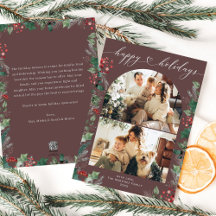 Moderne Foto-Karte für Familien mit Kindern