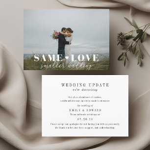 Moderne Foto-Karte für Hochzeiten Save The Date