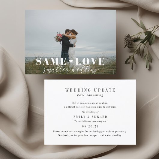 Moderne Foto-Karte für Hochzeiten Save The Date