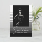 Moderne Foto-Karte für Senior Steps Grad (Stehend Vorderseite)