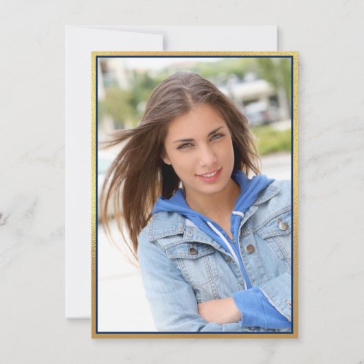 Moderne FOTO-Klasse 2024 Graduierungspartei Einladung (Rückseite)