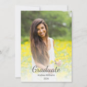 Moderne Foto-Klasse 2025 Abschluss Ankündigung (Vorderseite)