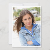 Moderne FOTO-Klasse 2025 Graduierungspartei Einladung (Rückseite)