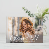 Moderne Foto-Klasse von 2021 grad Ankündigung (Stehend Vorderseite)