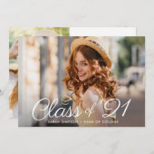 Moderne Foto-Klasse von 2021 grad Ankündigung (Vorne/Hinten)