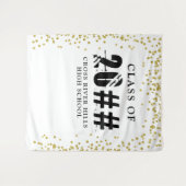 Moderne Foto-Kulisse für 20XX Gold Confetti Wandteppich (Vorderseite (Horizontal))