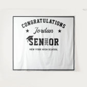 Moderne Foto-Kulisse für White Black Abschluss Wandteppich (Vorderseite (Horizontal))