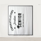 Moderne Foto-Kulisse für White Black Abschluss Wandteppich (Vorderseite)