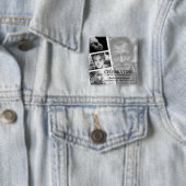 Moderne Foto-Lebensgeschichte Collage Beerdigung Button (Beispiel)