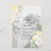Moderne Foto Lemons Hochzeit Einladung (Vorne/Hinten)