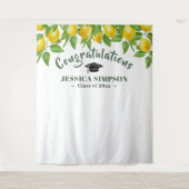 Moderne Foto Lemons im Hintergrund Wandteppich (Vorderseite)