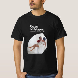 Moderne Foto Liebe Husband Ehefrau Happy Jubiläum T-Shirt