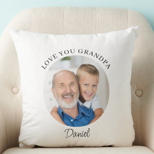 Moderne Foto-Liebe Opa Andenken Kissen