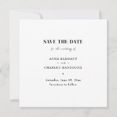 Moderne Foto-LIEBE Save the Date-Karte Date (Rückseite)