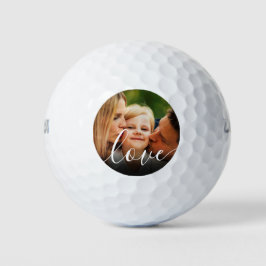 Moderne Foto Liebe Typografie Golfball