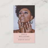 Moderne Foto Makeup Artist Visitenkarte (Vorderseite)