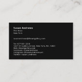 Moderne Foto-Malerei mit schwarzem Rahmen Visitenkarte (Rückseite)