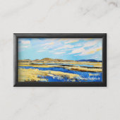 Moderne Foto-Malerei mit schwarzem Rahmen Visitenkarte (Vorderseite)