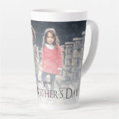 Moderne Foto Muttertag Latte Tasse (Rechte Ecke)