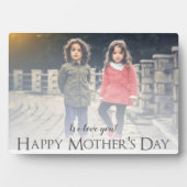 Moderne Foto Muttertagsplattform Fotoplatte (Vorderseite)